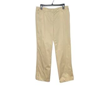 Charter Club Classic Fit Tummy Slimming Wrinkle Resistant Pants Size 12P Sand